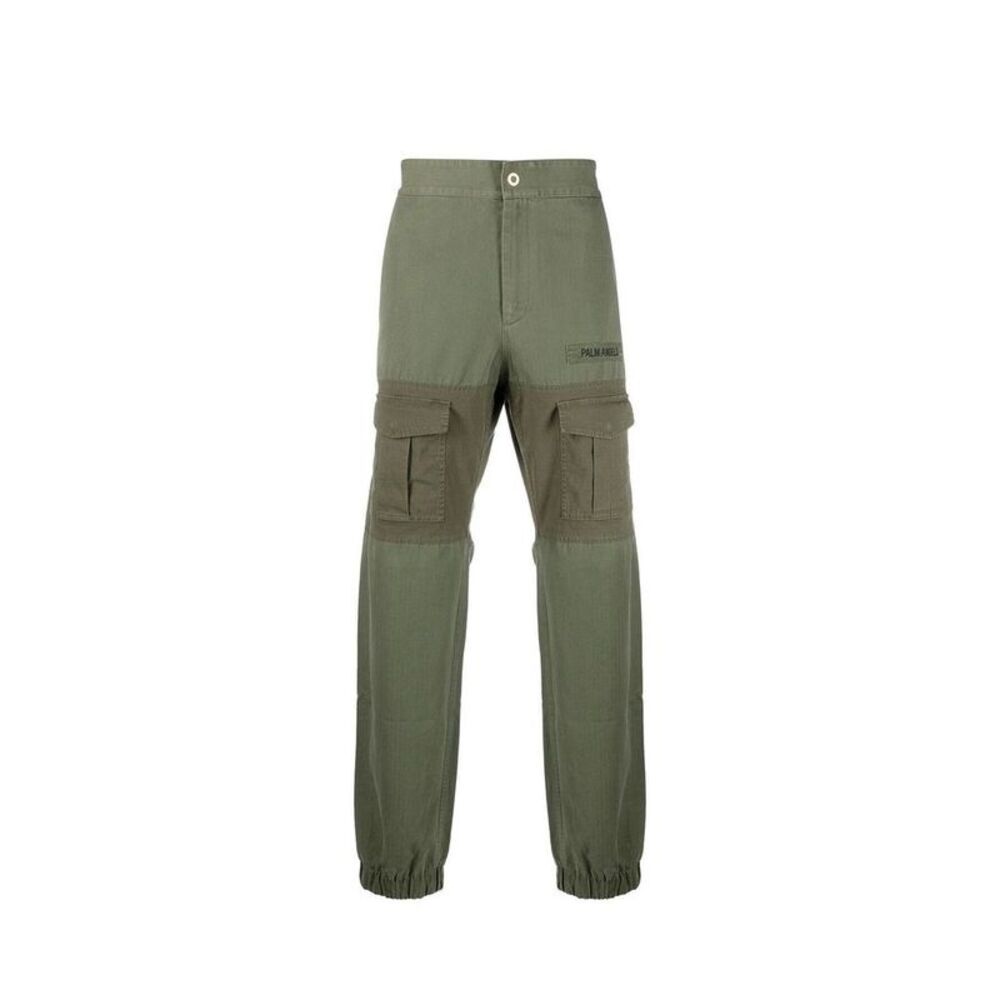 Palm Angels Bicolor Cotton Cargo Men's Pants